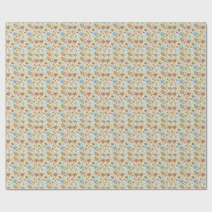 Papel De Presente Frutas de Verão & Girassóis - Padrão de Piquenique