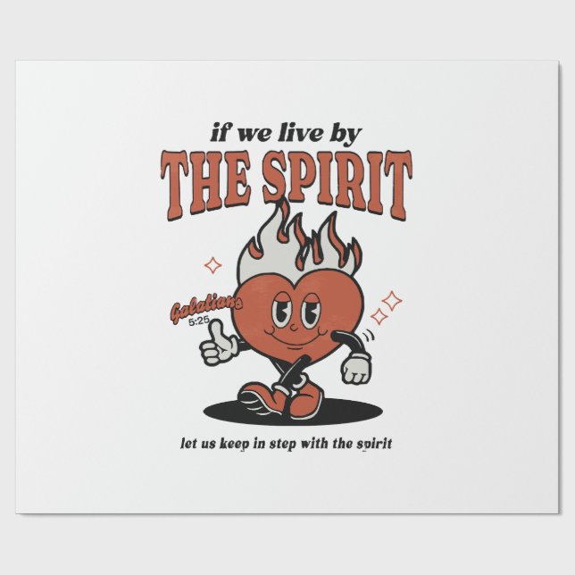 Papel De Presente Fruto do Espírito - Viva pelo Espírito (Aberto)