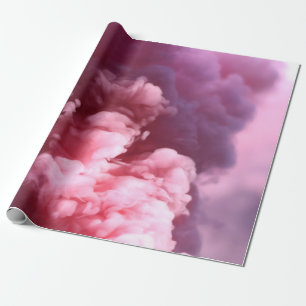 Papel De Presente Fumo rosa
