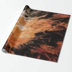 Papel De Presente Fumos laranja e branco