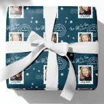 Papel De Presente Fun Photo Stamp Gift Identifier Open On Christmas<br><div class="desc">Make your presents and gifts super easy to find with our fun custom photo and name gift identifier wrapping paper. This fun wrapping paper makes it easy to identify who the gift is for. Our design features a fun postage stamp design. Add your photo inside the stamp shape along with...</div>