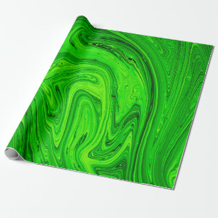 Papel De Presente Fundo abstrato de tinta verde a óleo. Grau de tint