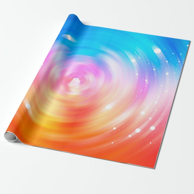 Papel De Presente fundo abstrato. fundo brilhante dos círculos  (Desenrolado)