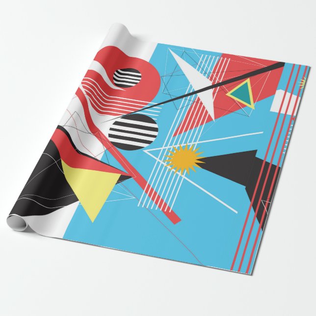 Papel De Presente fundo abstrato multicolorido do obj geométrico (Desenrolado)