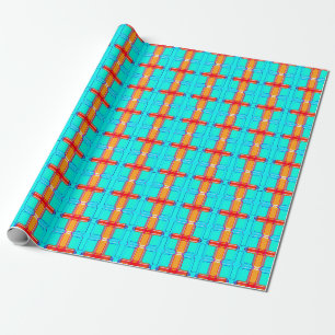 Papel De Presente fundo abstrato padrão de gingham multicolorido