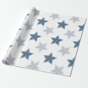 Papel De Presente Fundo com padrão de floco de neve bobo texturas