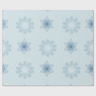 Papel De Presente Fundo com padrão de flocos de neve bobo texturas