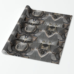 Papel De Presente Fundo da grelha futurística