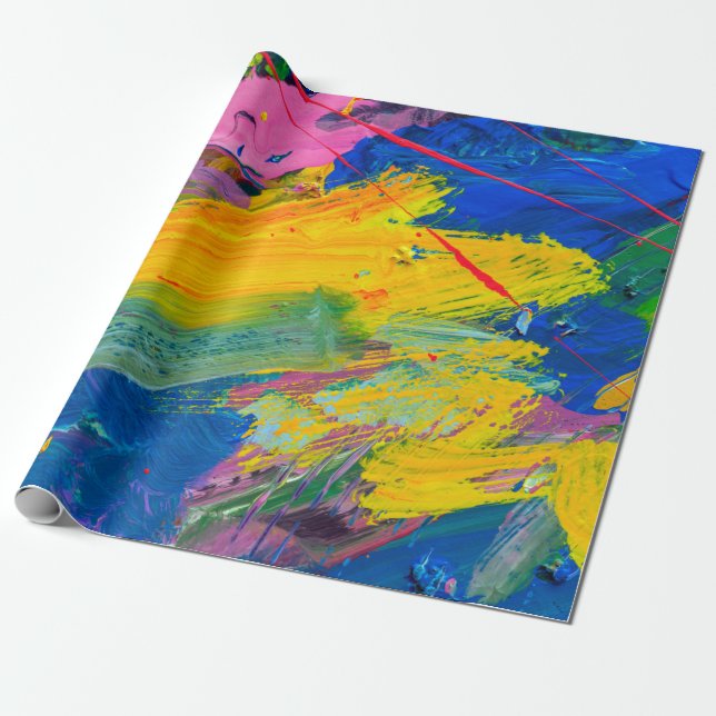 Papel De Presente fundo de abstrato. Fundo pintado à mão.  (Desenrolado)