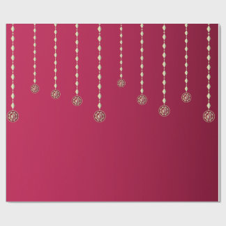 Papel De Presente Fundo de Diwali com Diya Suspenso de Luxo
