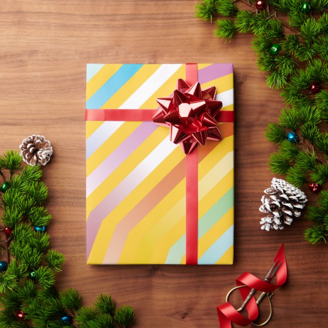 Papel De Presente Fundo de listras diagonais simétricas 3 (Presente de Natal)