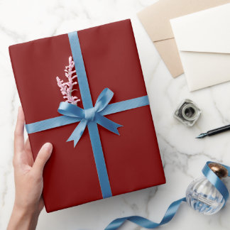 Papel De Presente Fundo de Natal Festa Burgundy Vermelho Sólido