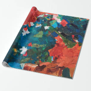 Papel De Presente fundo de pintura de óleo de abstrato na textura d