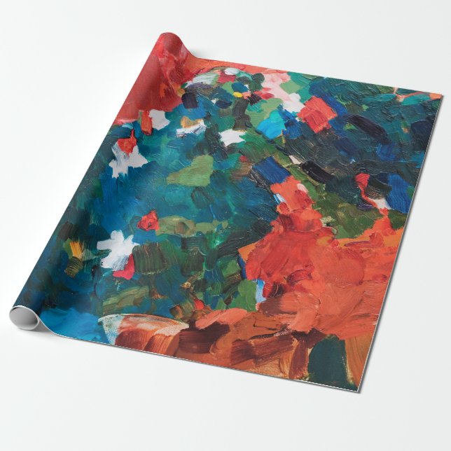 Papel De Presente fundo de pintura de óleo de abstrato na textura da (Desenrolado)