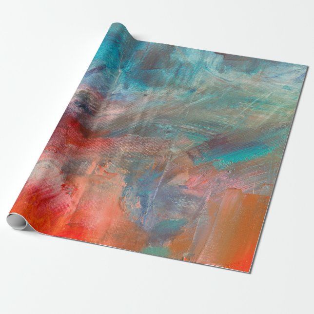 Papel De Presente fundo de pintura de óleo de abstrato. Óleo na canv (Desenrolado)