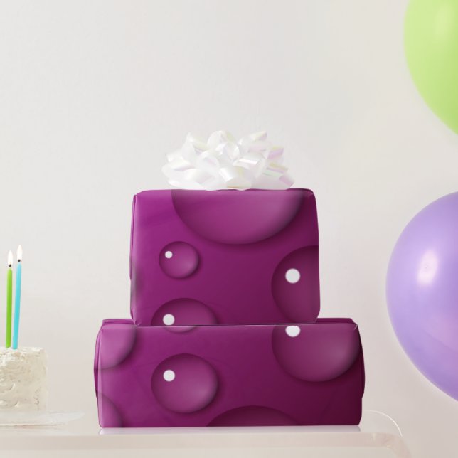 Papel De Presente Fundo de queda de água rosa (Presentes para festas)