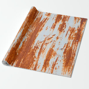 Papel De Presente fundo e textura da parede de aço enferrujado