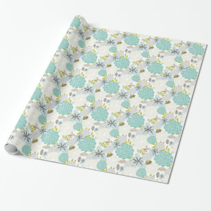 Papel De Presente Fundo floral 5