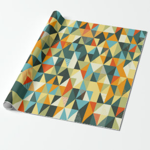 Papel De Presente Fundo Geométrico moderno. padrão plano abstrato