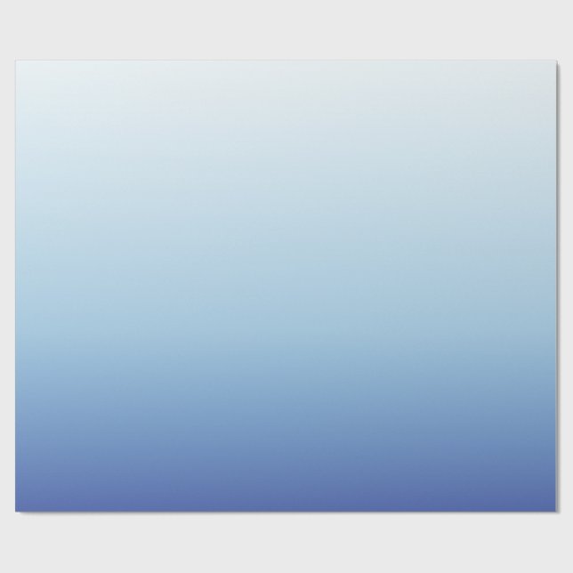 Papel De Presente Fundo Gradiente Azul Mínimo (Aberto)