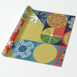 Papel De Presente Fundo local simples e plano do genoma multicolorid