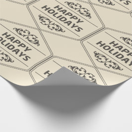 Papel De Presente Fundo Personalizado de Feriados Felizes