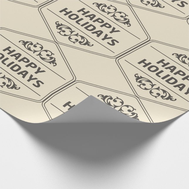 Papel De Presente Fundo Personalizado de Feriados Felizes (Ponta)