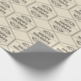 Papel De Presente Fundo Personalizado de Feriados Felizes