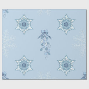 Papel De Presente fundos de texturas com padrão de floco de neve bob