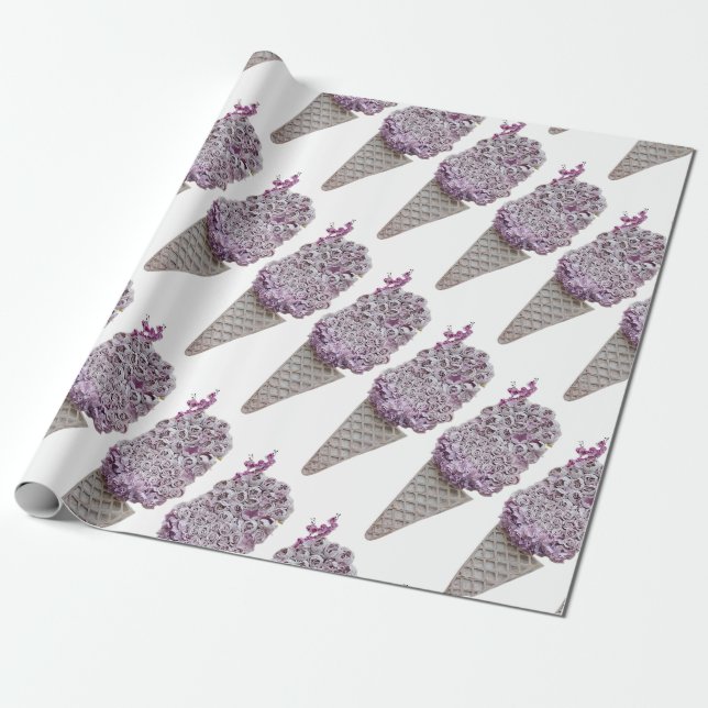 Papel De Presente funil rosa (Desenrolado)