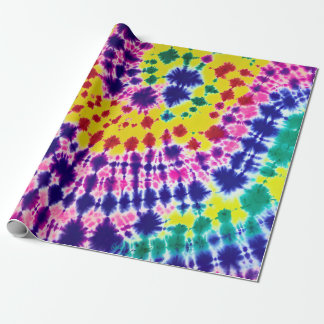 Papel De Presente Funky Bohemian Batik Tie Dye Abstrato Art