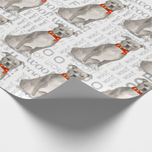 Papel De Presente Funny Dog Lover Staffordshire Terrier Christmas