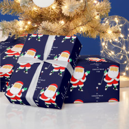 Papel De Presente Funny Golf Christmas