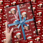 Papel De Presente Funny Kamala Harris Face Papai Noel Natal<br><div class="desc">Funny Kamala Harris Face Papai Noel Natal</div>