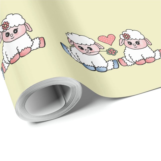 Papel De Presente funny sheep (Ponta do rolo)