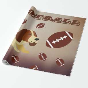 Papel De Presente Furry Futebol Divertido Inspirado