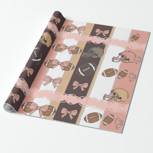 Papel De Presente Fútbol Coquette Arco Iris Estilo Leopardo (6)