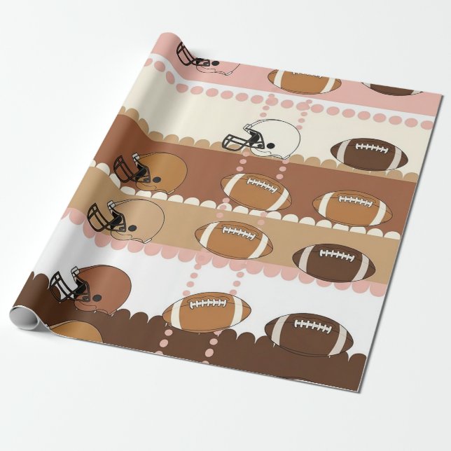 Papel De Presente Fútbol Coquette Arco Leopard (5) (Desenrolado)