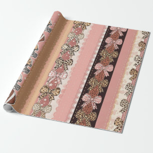 Papel De Presente Fútbol Coquette Arco Leopardado (1)