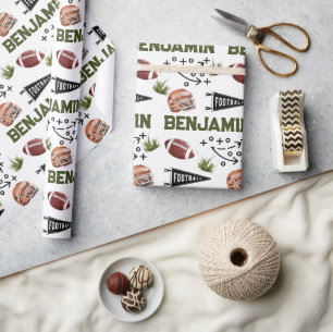 Papel De Presente Futebol americano