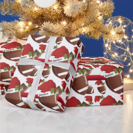 Papel De Presente Futebol de Natal | DIY Texto