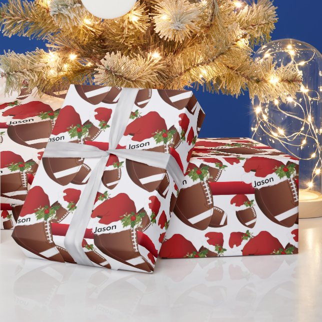 Papel De Presente Futebol de Natal | DIY Texto (Feriados)