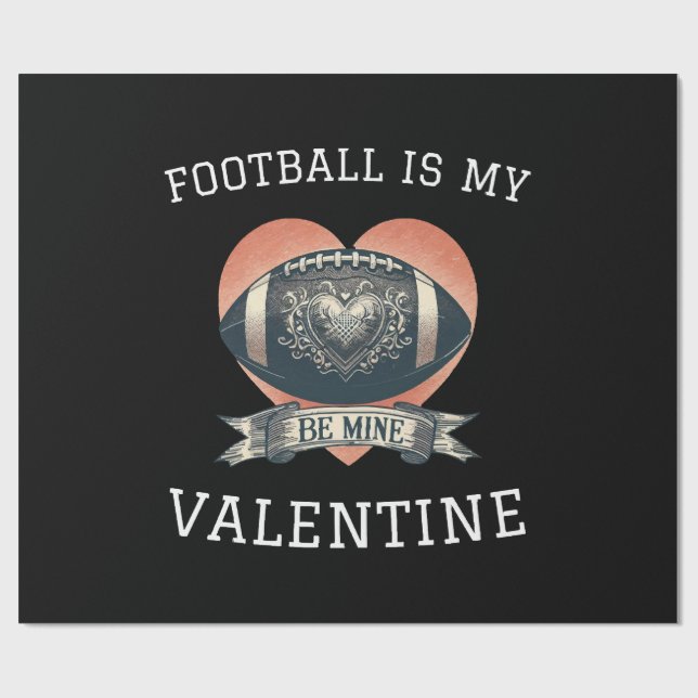 Papel De Presente Futebol é Meu Namorado (Aberto)