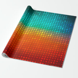 Papel De Presente futebol multicolorido abstrato ou futebol