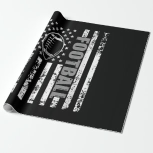 Papel De Presente Futebol Patriótico da bandeira americana
