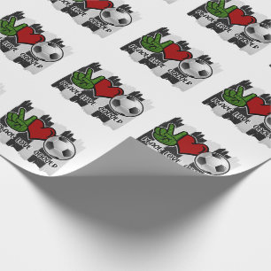 Papel De Presente Futebol Paz e Amor