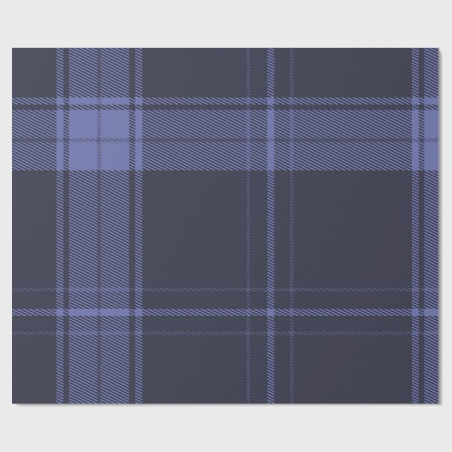 Papel De Presente Future Dusk Tartan (Aberto)