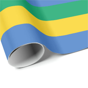 Papel De Presente Gabão Flag