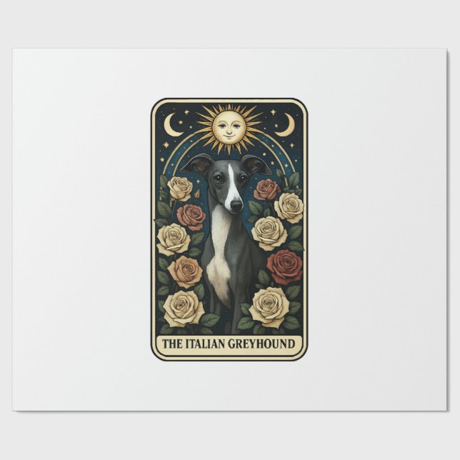 Papel De Presente Galgo Italiano (Aberto)
