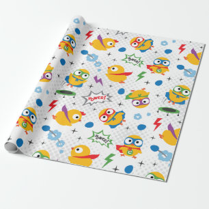 Papel De Presente Galinha Super Herói
